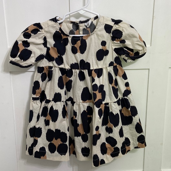 GAP Toddler Leopard Print Tiered Dress Girls Dress Size 2T - Picture 1 of 9